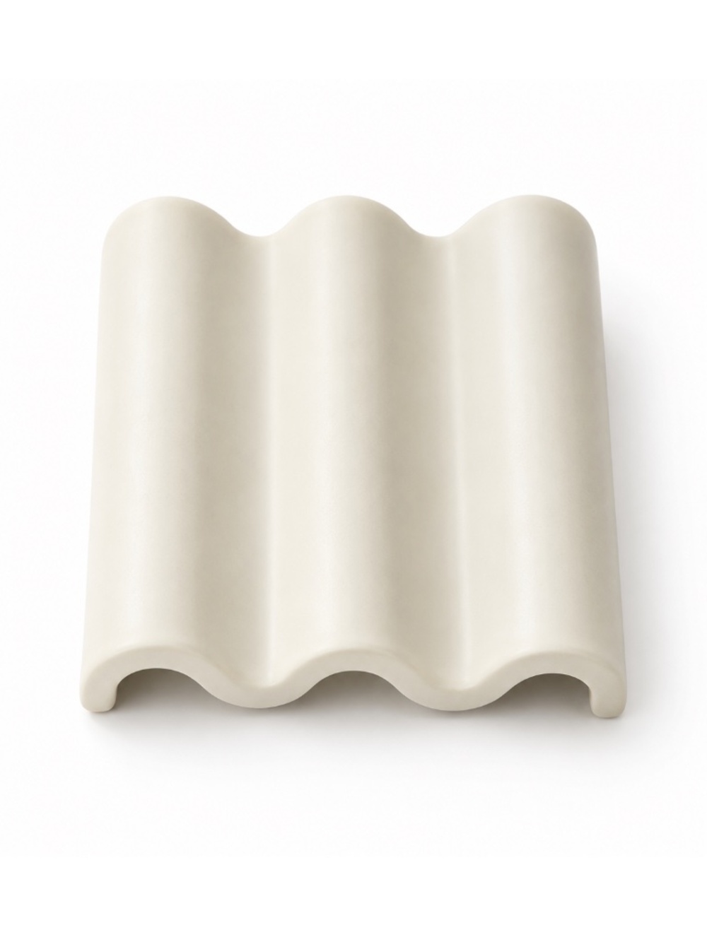 White Wave Soap Dish